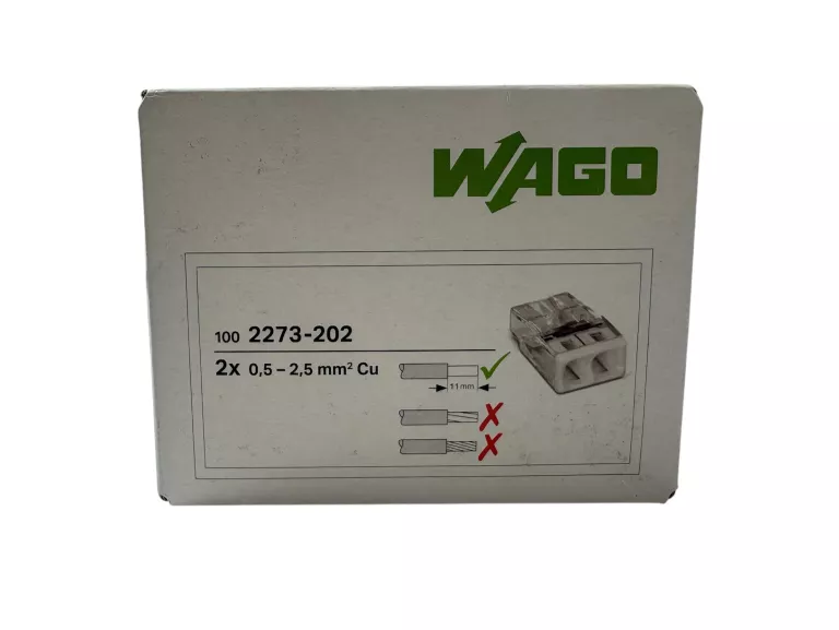 ZŁĄCZKA INSTALACYJNA SZYBKOZŁĄCZKA WAGO 2273-202