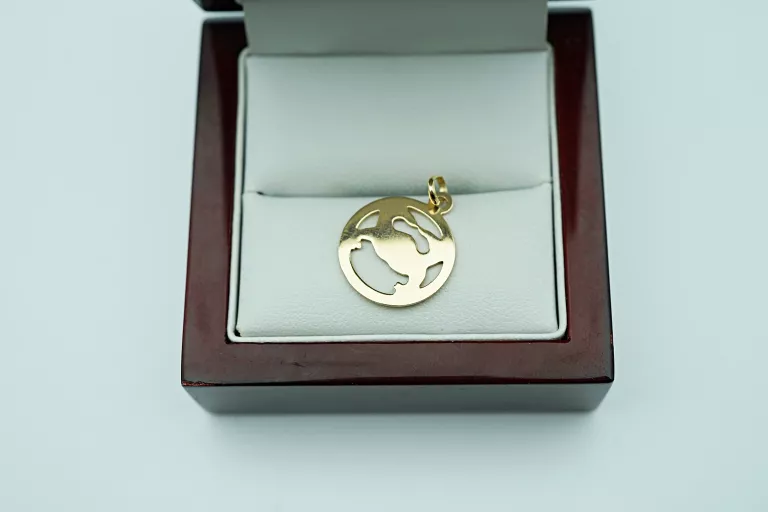 PIĘKNA ZŁOTA ZAWIESZKA - ZNAK ZODIAKU - LEW - P333 8K