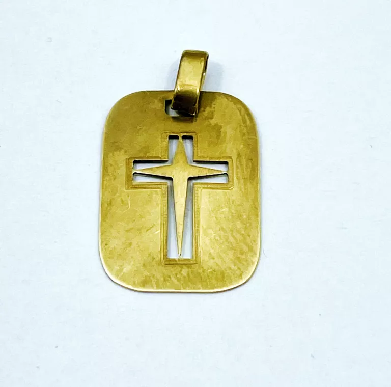 ZŁOTA ZAWIESZKA KRZYŻYK 0,72 G PR. 585 WISIOREK 17 X 12 MM
