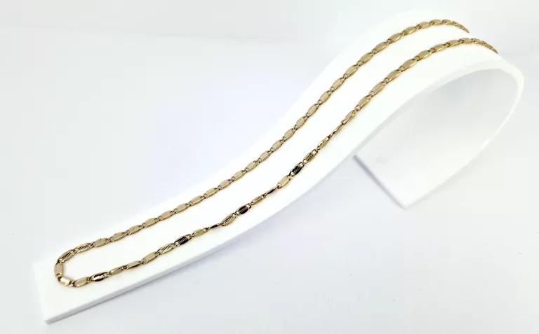 ZŁOTY ŁAŃCUSZEK 6,83G 585 45CM NIETYPOWY SPLOT