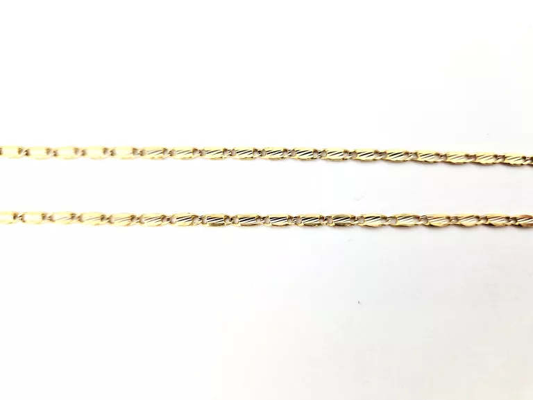 ZŁOTY ŁAŃCUSZEK 6,83G 585 45CM NIETYPOWY SPLOT