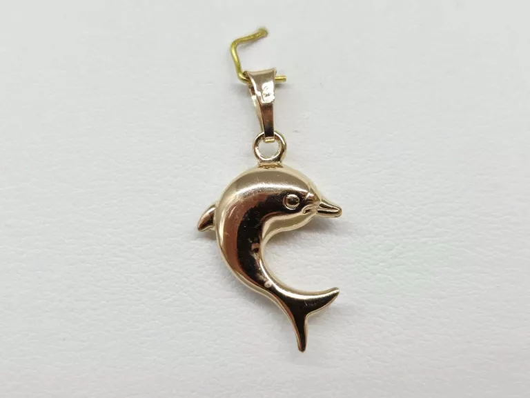 ZŁOTA ZAWIESZKA DELFIN 585 1.07G