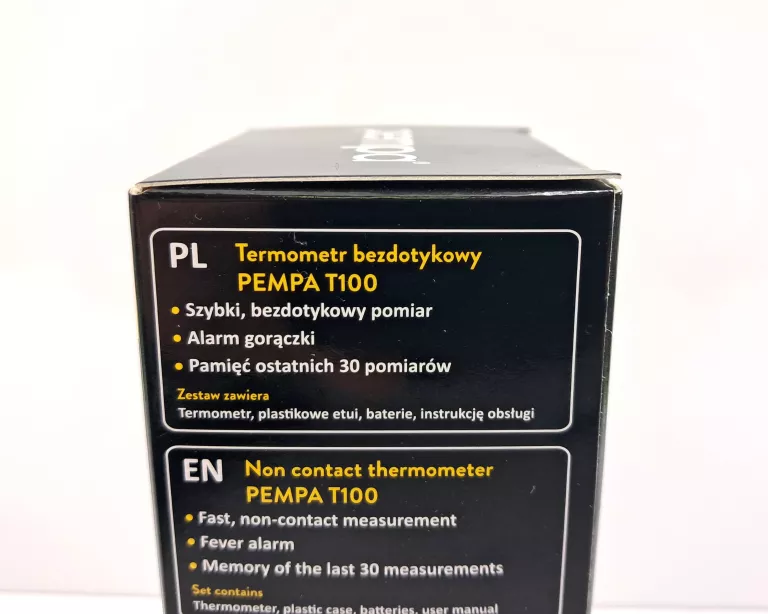 TERMOMETR BEZDOTYKOWY PEMPA T100 + ETUI + BATERIE *JAK NOWY*