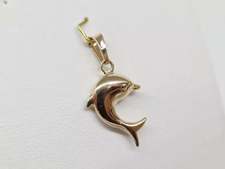 ZŁOTA ZAWIESZKA DELFIN 585 1.07G