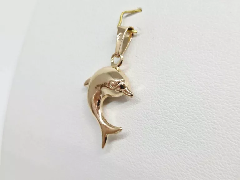 ZŁOTA ZAWIESZKA DELFIN 585 1.07G