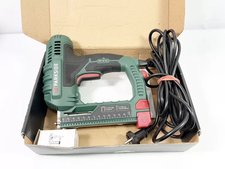 PARKSIDE ZSZYWACZ TAKER GWOŹDZIARKA PET 25 C3 + PUDEŁKO