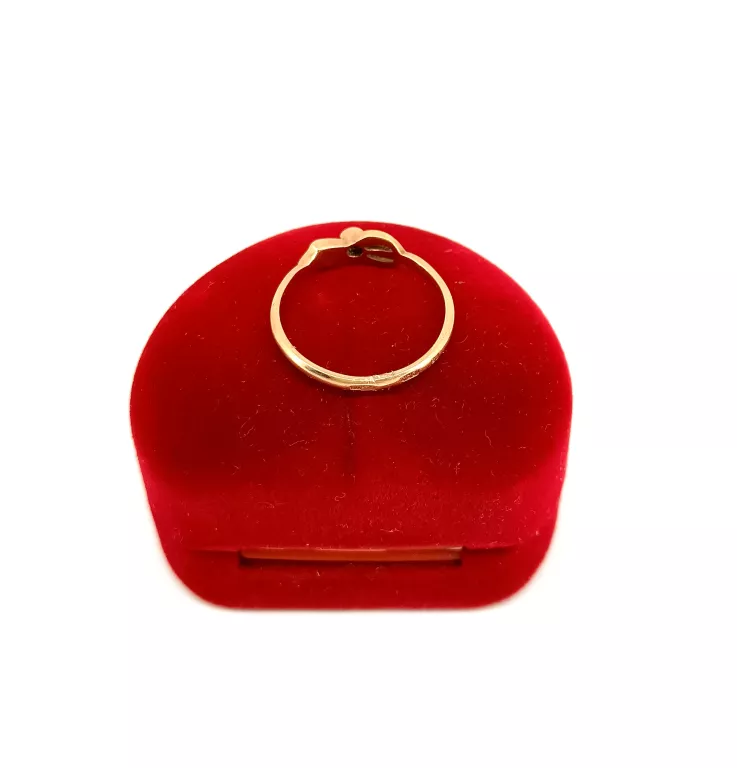 CIEKAWY ZŁOTY PIERŚCIONEK 585 1.58G R.13