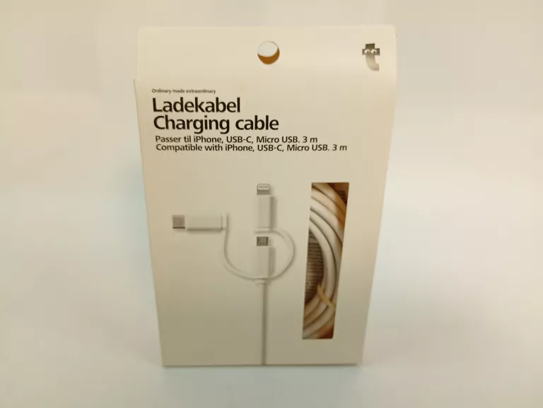 KABEL DO ŁADOWANIA USB-C, MICRO USB I LIGHTNING
