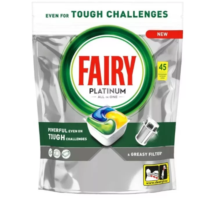 KAPSUŁKI DO ZMYWARKI FAIRY PLATINUM ALL IN ONE LEMON - 45 SZT.