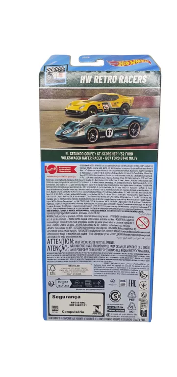 HOTWHEELS ZESTAW 5 SAMOCHODZIKÓW HW RETRO RACERS