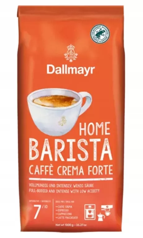 KAWA ZIARNISTA MIESZANA DALLMAYR HOME BARISTA CAFFE CREMA FORTE 1000 G