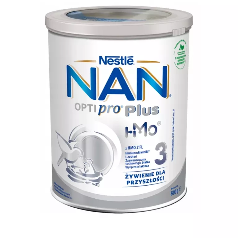 NAN OPTIPRO PLUS 3 HMO PRODUKT NA BAZIE MLEKA DLA MAŁYCH DZIECI 800 G
