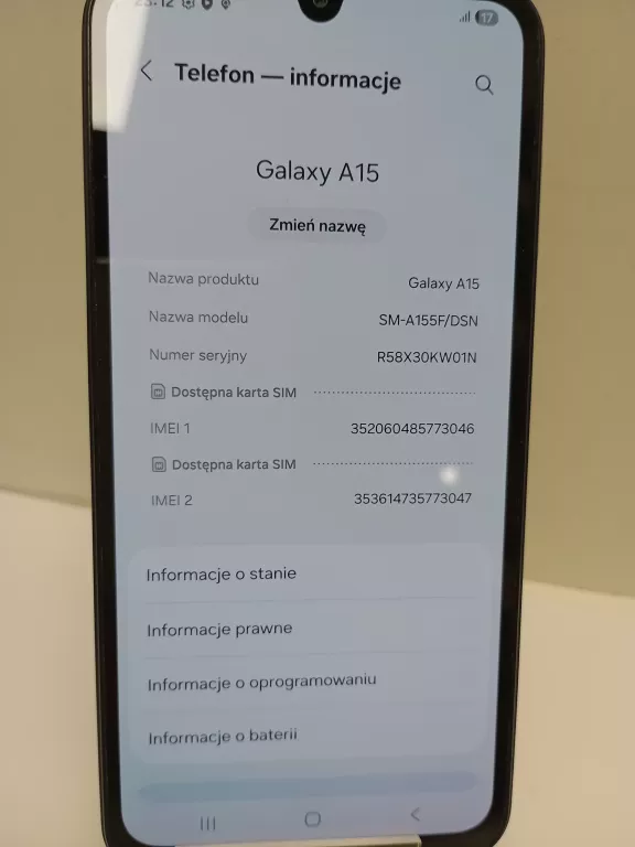 TELEFON  SAMSUNG GALAXY A15 DUAL SIM/ 4GB/ 128GB