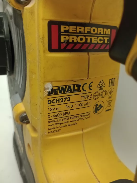 MŁOTOWIERTARKA DEWALT DCH273 SDS PLUS 400 W