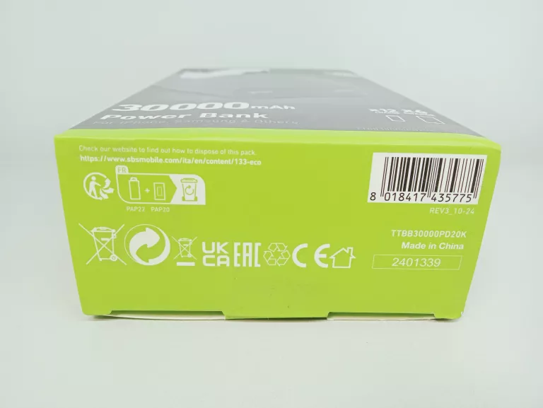 POWERBANK SBS 30000 MAH CZARNY