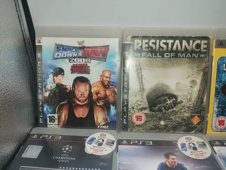 ZESTAW 8 GIER NA PS3: RESIDENT EVIL 5, UNCHARTED, KILLZONE 3, RESISTANCE!