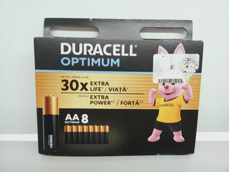 BATERIE DURACELL ALKALICZNE OPTIMUM AA 8 SZT.