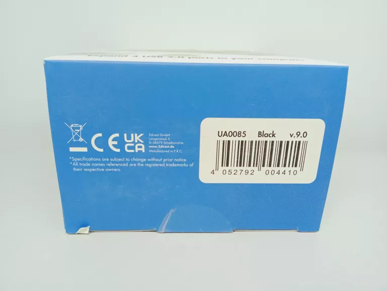 LOGILINK UA0085 HUB 4-PORTOWY Z ZASILACZEM CZARNY