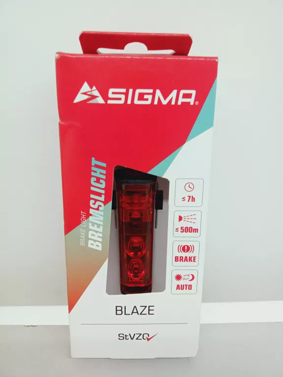 LAMPKA ROWEROWA LED SIGMA AURA 30 LUX MOCNA + TYŁ OŚWIETLENIE