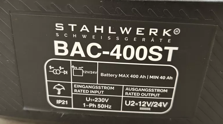 PROSTOWNIK STAHLWERK BAC-400ST 12/24V