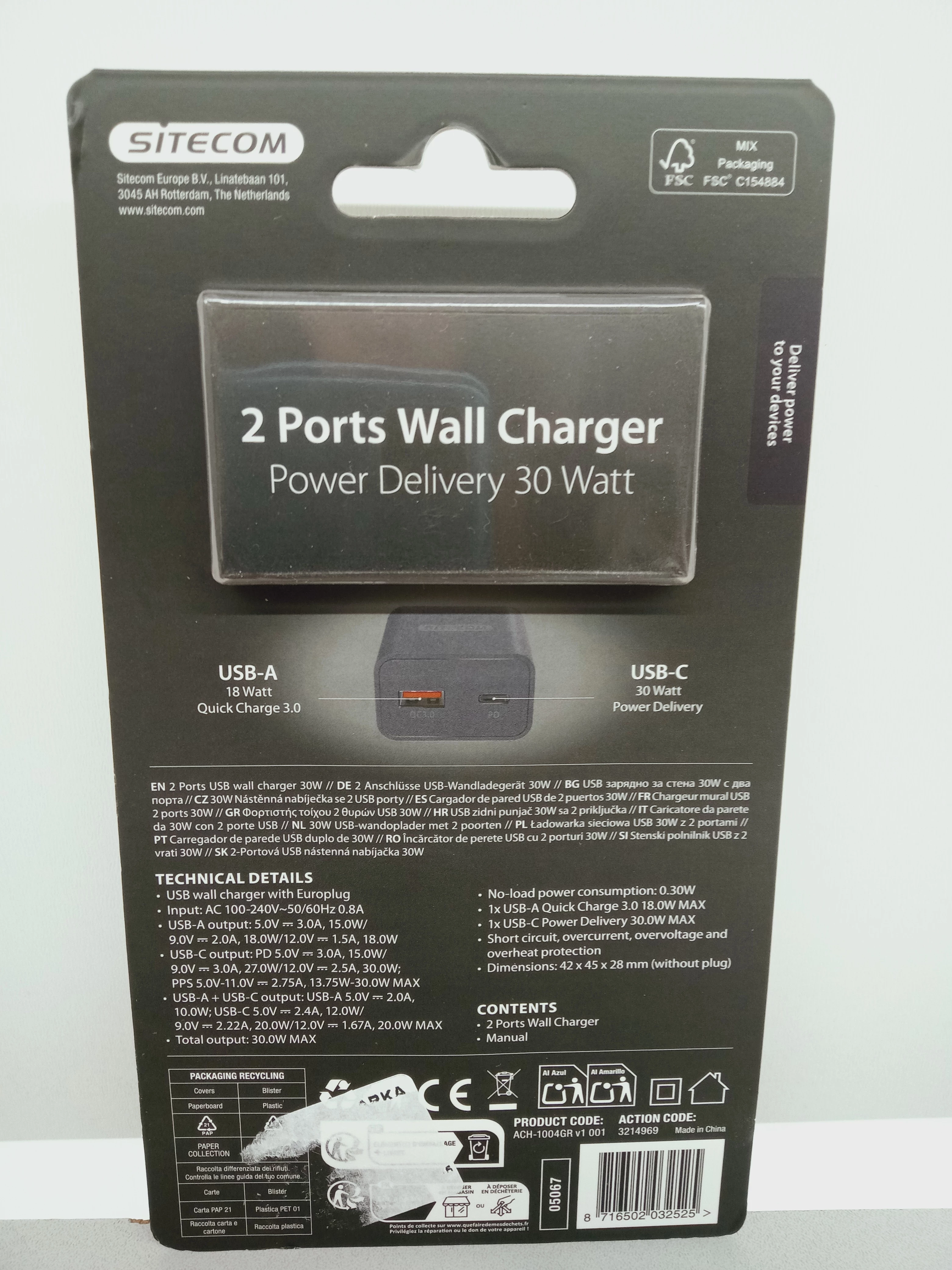 szybka-ladowarka-scienna-sitecom-gan-30-w-usb-c-usb-a-ean-gtin-8716502032518