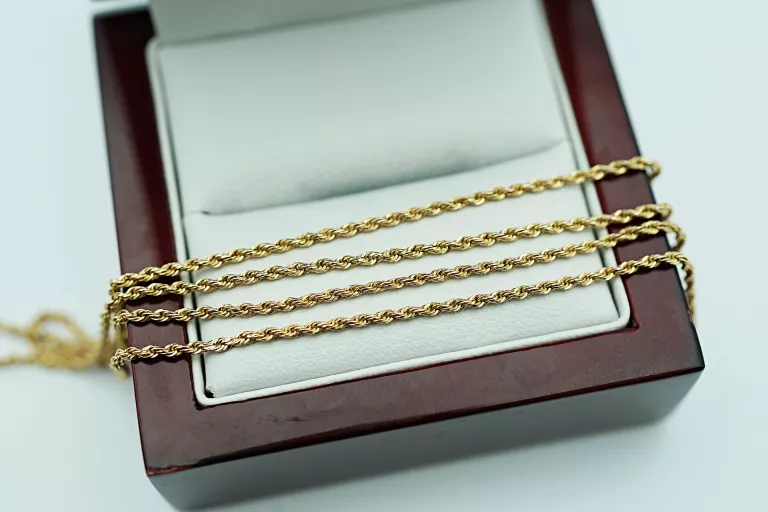 ZŁOTY ŁAŃCUSZEK KORDEL - 14K 585 - 1,38G R49