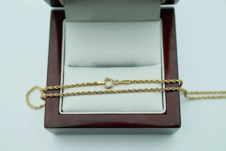ZŁOTY ŁAŃCUSZEK KORDEL - 14K 585 - 1,38G R49