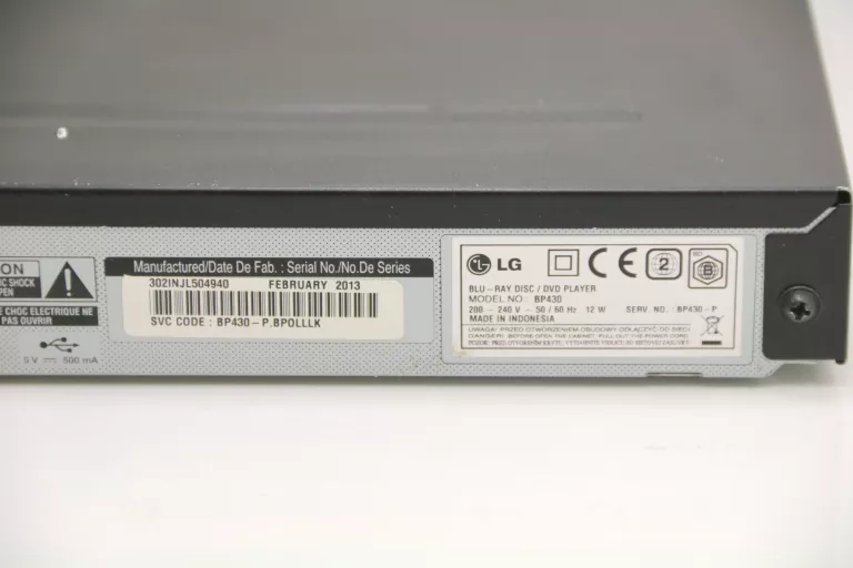 ODTWARZACZ DVD LG BP430 PILOT