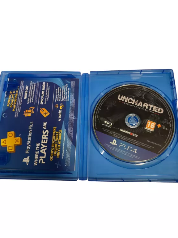 GRA NA PS4 UNCHARTED ZAGINIONE DZIEDZICTWO
