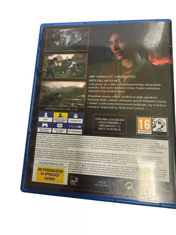 GRA NA PS4 UNCHARTED ZAGINIONE DZIEDZICTWO