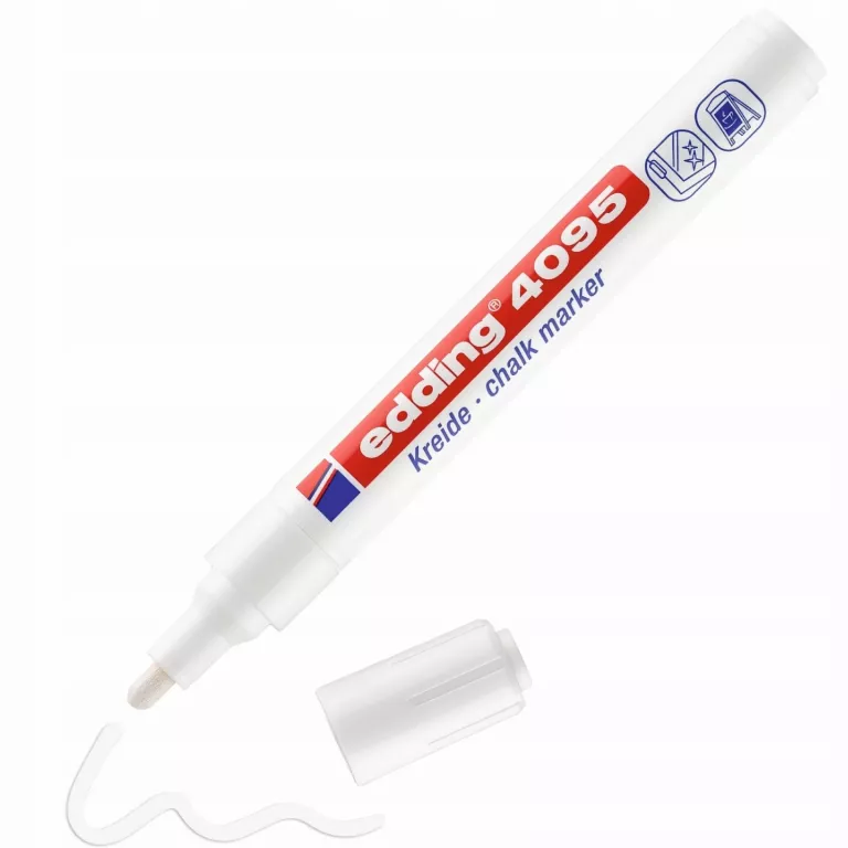 EDDING 4095 MARKER KREDOWY BIAŁY 2-3 MM - 1 SZTUKA