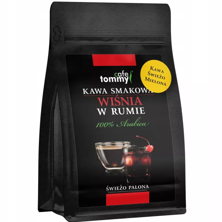 KAWA MIELONA CAFE ROMMY WIŚNIA W RUMIE TOMMY CAFE