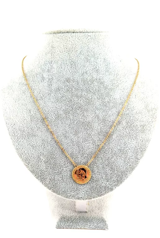 ELEGANCKI ŁAŃCUSZEK Z ZAWIESZKĄ 585 4.89G 50CM