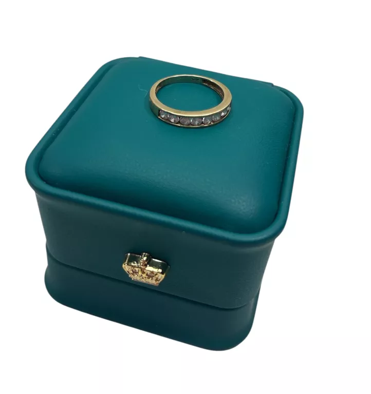 ŚLICZNY ZŁOTY PIERŚCIONEK Z CYRKONIAMI 585 1,62G R11