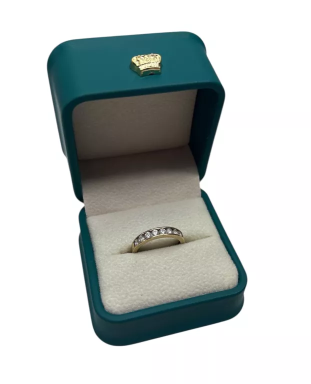 ŚLICZNY ZŁOTY PIERŚCIONEK Z CYRKONIAMI 585 1,62G R11