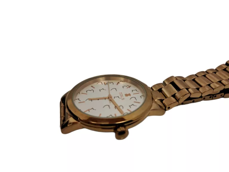 ZEGAREK TOUS GLAZED  ZE STALI SZLACHETNEJ Z BIAŁĄ TARCZĄ OKAZJA!