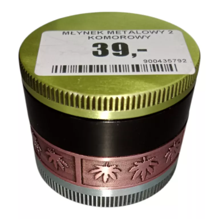 MŁYNEK METALOWY 2 KOMOROWY
