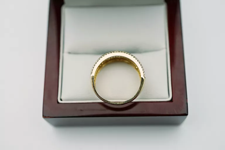 CUDNY ZŁOTY PIERŚCIONEK - GRECKI WZÓR - 333 - 3,12G - R.25 - 8K