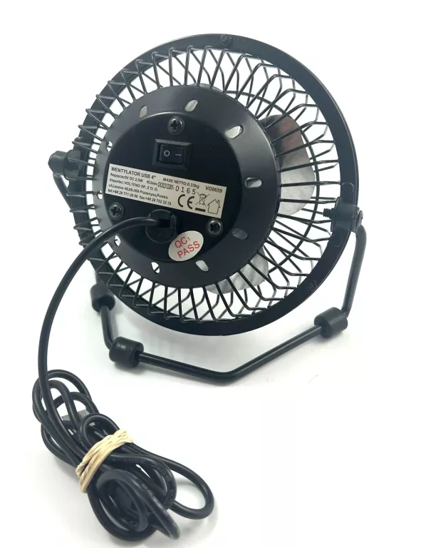 WENTYLATOR POD USB 2,5 W CZARNY