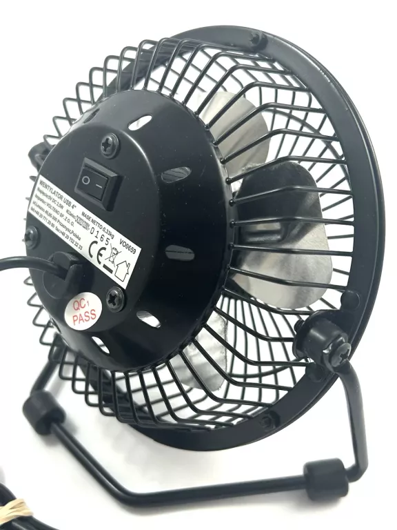 WENTYLATOR POD USB 2,5 W CZARNY