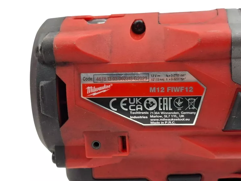 KLUCZ UDAROWY MILWAUKEE M12 FIWF12 1/2" 339NM + AKU 2.0AH + ŁADOWARKA