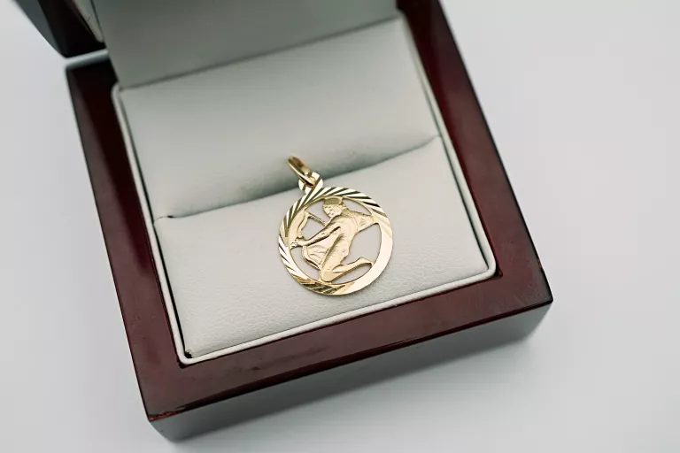 ZŁOTA ZAWIESZKA ZNAK ZODIAKU - STRZELEC - 333 - 1,11G - WISIOREK