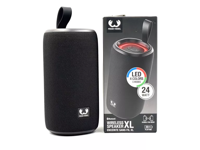 GŁOŚNIK PRZENOŚNY FRESH N REBEL XL 24W 1ARB800BL USB-C LED CZARNY