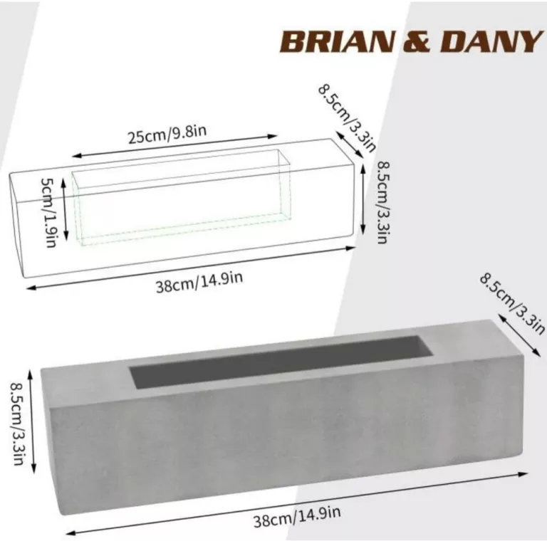 ZESTAW 2 KOMINKÓW BRIAN & DANY – KOMINKI STOŁOWE DO WNĘTRZ NA BIOETANOL