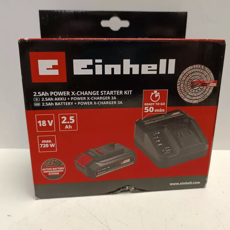 ZESTAW EINHELL STARTOWY 18V 2,5 AH 4512097