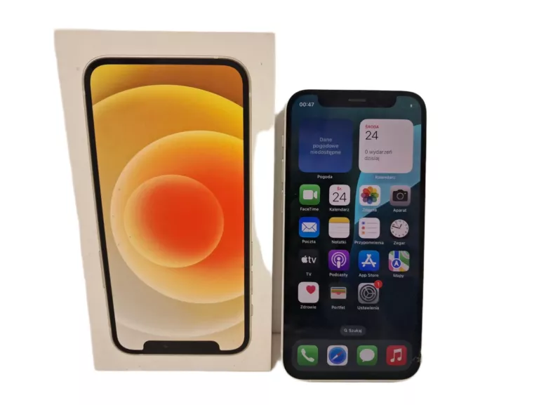 SMARTFON APPLE IPHONE 12 MINI 4/64GB KOMPLET BIAŁY OKAZJA!