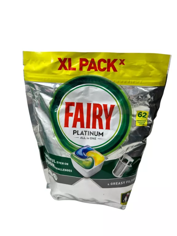FAIRY PLATINUM KAPSUŁKI DO ZMYWARKI 62 SZT