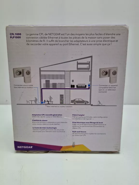 NETGEAR ADAPTERY PLP1000-100FRS – BIAŁY CPL 1000 MB/S