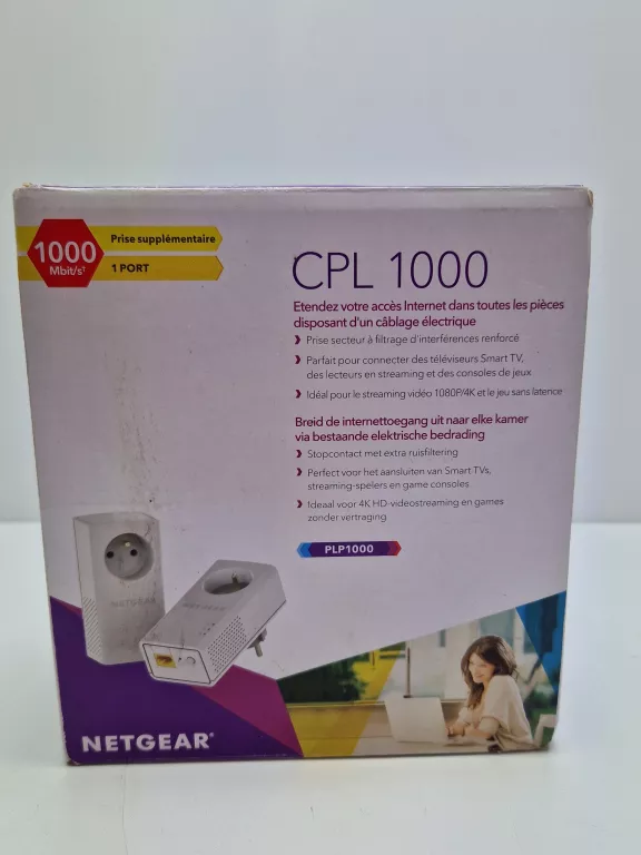 NETGEAR ADAPTERY PLP1000-100FRS – BIAŁY CPL 1000 MB/S