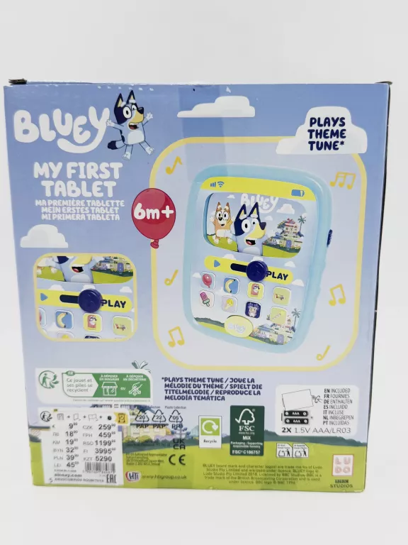 BLUEY / PIERWSZY TABLET DLA DZIECI